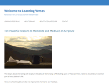 Tablet Screenshot of learningverses.com